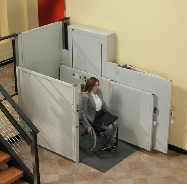 Burbank Electropedic Macs PL50 VPL accessibility commercial business ADA wheelchair lift