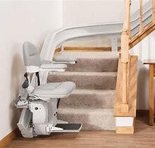 Burbank Electropedic stairway staircase curved chair stairlift
