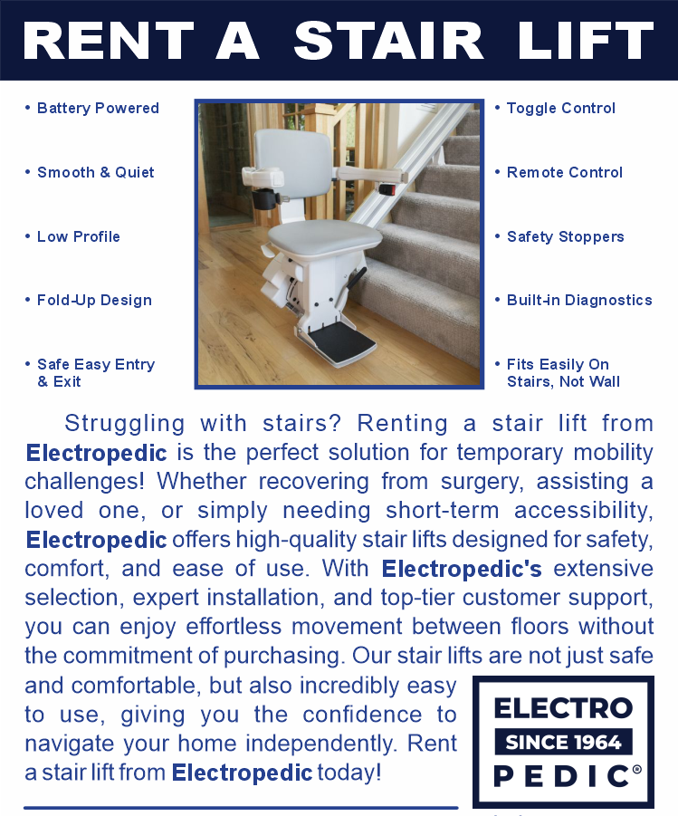 Los Angeles Electropedic Rent A Stair Lift