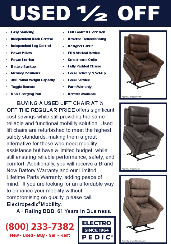 Burbank Electropedic Lift Chairs